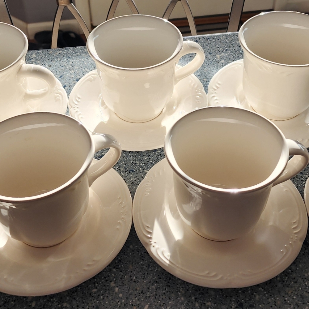 Pfaltzgraff cups and saucers